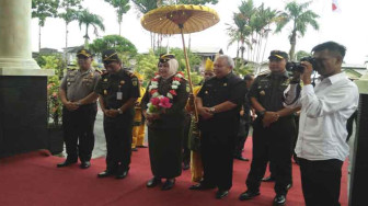 Bupati Safrial Sambut Kunker Kajati Jambi