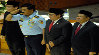 DPR Restui Marsekal Hadi Tjahjanto sebagai Panglima TNI