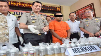 Polda Jambi Amankan Puluhan Kilogra Mercuri Ilegal