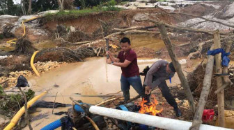 Belasan Tambang Ilegal Dimusnahkan