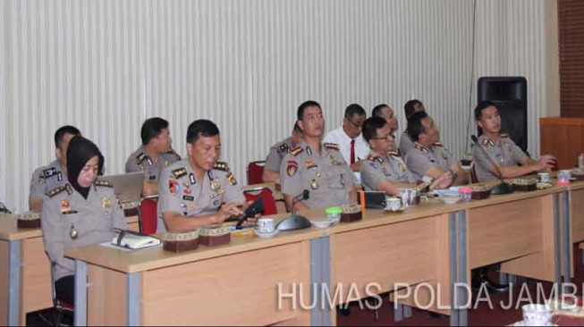 Waka Polda Jambi Pimpin Rapat Anev