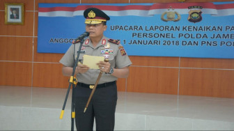 74 Personil Polda Jambi Naik Pangkat