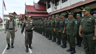 Ribuan Satlinmas Pilkada 2018 Dikukuhkan