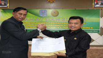 Bupati Merangin Serahkan Hibah Tanah ke MA RI