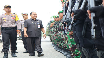 Jelang Pikada Polres Merangin Gelar Apel Pasukan