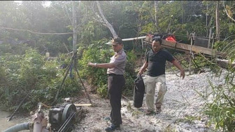 Polres Sarolangun Bakar Lima Dompeng