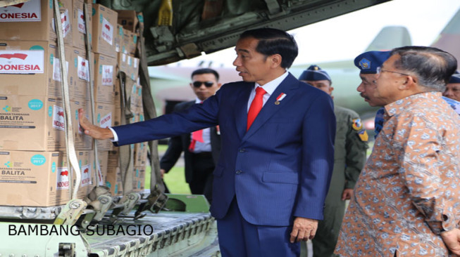Presiden Jokowi Lepas Bantuan Kemanusiaan Pengungsi Rohingnya