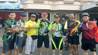 Olahraga Pagi, Kapolda Ajak Danrem Gowes Keliling Kota Jambi