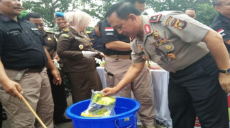 Polda Jambi Musnahkan Narkoba Bernilai Belasan Miliar