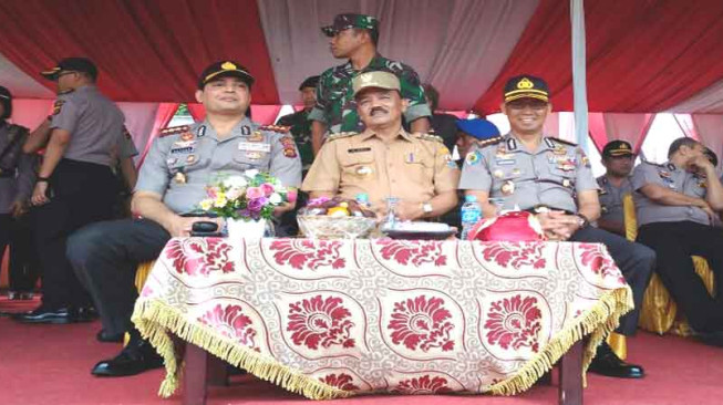 Fauzi Hadiri Deklarasi Pemilu Beradab dan Simulasi Sispamkota