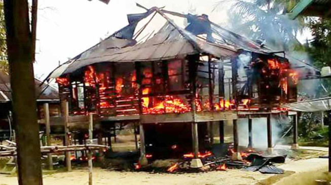 Kebakaran di Limun, Satu Rumah Ludes