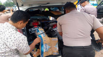 Bawa Tiga Motor Seken, Mobil Avanza Diamankan
