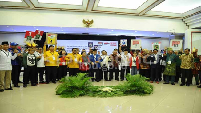 Dapat Nomor Urut, 14 Parpol Siap “Tempur”