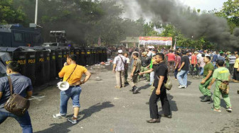 KPUD Umumkan Nomor Urut, Pilkada Merangin “Ricuh”, Polisi Tembaki Massa