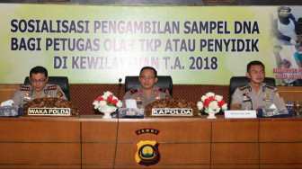 Polda Jambi Gelar Sosialisasi Pengambilan Sample DNA Saat Olah TKP