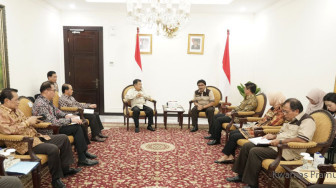 Ka.Kwarnas Temui Wapres, Bahas Kemah Bela Negara