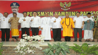 Zumi Zola Resmikan Kelurahan Tebing Tinggi Jadi Kampung Pancasila