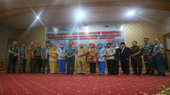 Safrial Hadiri Loka Karya Penanggulangan Karhutla Masyarakat Maritim