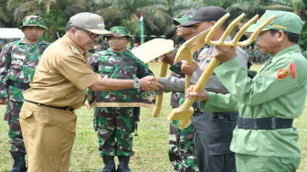 TNI dan Pemkab Merangin Laksanakan TMMD