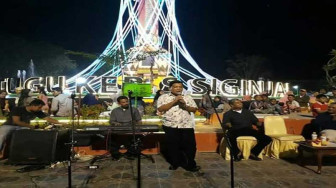 Pro 2 RRI Gelar Galaksi di Tugu Keris Siginjai Kotabaru