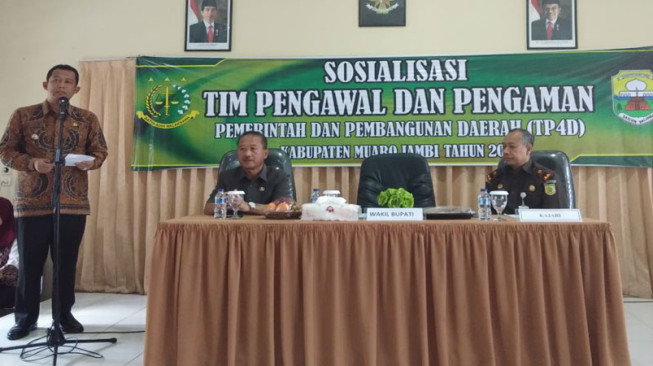 Wakil Bupati Muaro Jambi Hadiri Sosialisasi TP4D Bersama Kejaksaan dan OPD