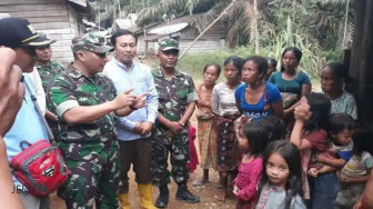 TMMD Kodim 0420/Sarko Bangun Perumahan Suku Anak Dalam