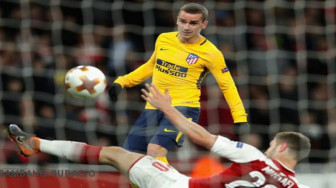 Diwarnai Kartu Merah, Antonie Griezman Selamatkan Atletico
