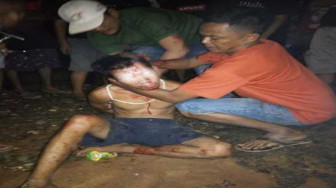 Dua Pelaku Pencuri Getah Babak Belur Diamuk Massa
