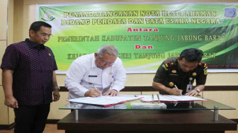 Bupati Tanjabbar Lakukan MOU dengan Kejaksaaan Negeri Tanjabbar