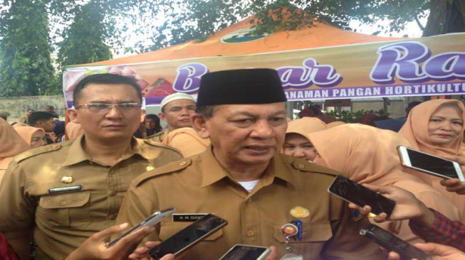 Sekda Buka Bazar Ramadhan 1439 H DWP Provinsi Jambi