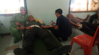 Denpom II/2 Jambi Gelar Donor Darah Untuk Kemanusian