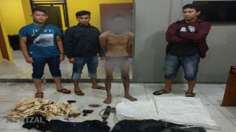 Pencuri Kayu Garu Tertangkap Bawa Sabu