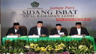 Pemerintah Tetapkan Awal Puasa Jatuh pada 17 Mei 2018