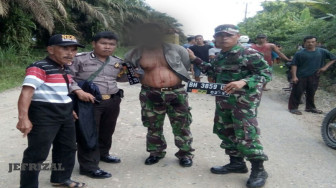 Oknum TNI Gadungan Babak Belur Dihajar Warga