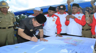 Bupati Tandatangani Draf Peta Tabir Raya