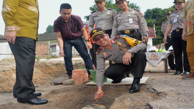 Kapolda Jambi Letakkan Batu Pertama Pembangunan RS Bhayangkara Jambi
