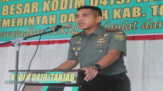 Bupati Hadiri Halal Bihalal Keluarga Besar Kodim 0419 Tanjab