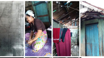 Nenek Sarimah Bertahan Hidup Tinggal Digubuk Reot
