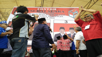 Ribuan Massa Hadiri Kampanye Akbar Nalim-Khafied