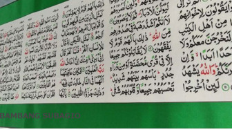 Pengusaha Tionghoa-Konghucu Sumbang Mushaf Alquran Sulaman Raksasa