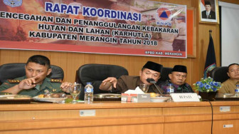 Bupati Merangin Buka Rakor Karhutla 2018