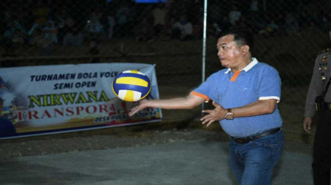 H Al Haris Buka Turnamen Bolavolly Muda Karya Cup 2018