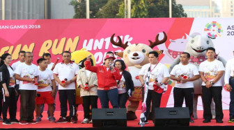 5000 Pelari Meriahkan Fun Run Asian Games Jakarta