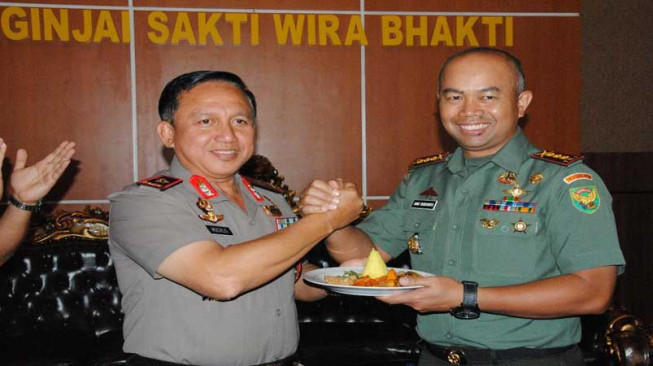 HUT Bhayangkara ke 72, Kapolda Jambi Dapat Kejutan dari Danrem