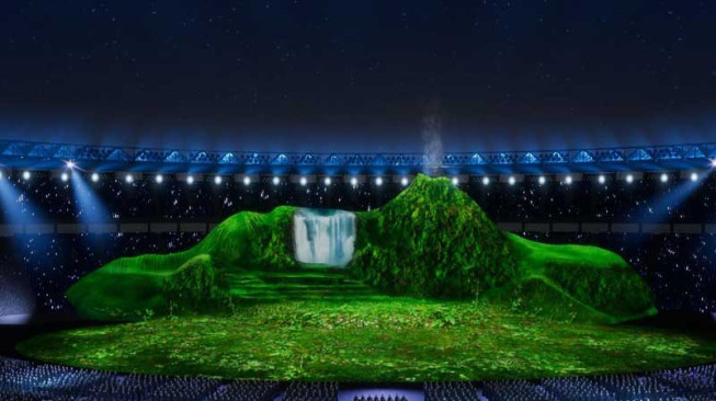 Meski Efisien, Pembukaan Asian Games Tetap Megah dan Spektakuler