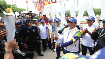 Kirab Obar Asian Games Singgah di Kota Seribu Sungai