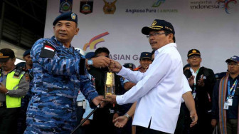 Kirab Obor Asian Games 2018 Tiba di Pulau Seribu Masjid, Lombok