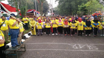 Ratusan Peserta Mengikuti Garak Jalan Merangin Tiger Day 2018