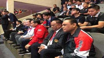 Jokowi dan CdM Indonesia Suntik Semangat Taekwondoin di Perebutan Medali