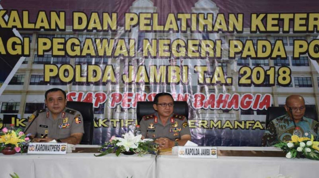 Kapolda Jambi Buka Pembekalan dan Pelatihan Bagi Pegawai Negeri Polri